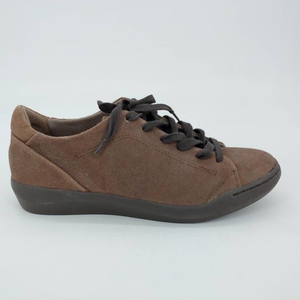 Earth Origins Womens Swift Shea Oxford Shoes Desert Taupe Leather Lace Up 9.5W